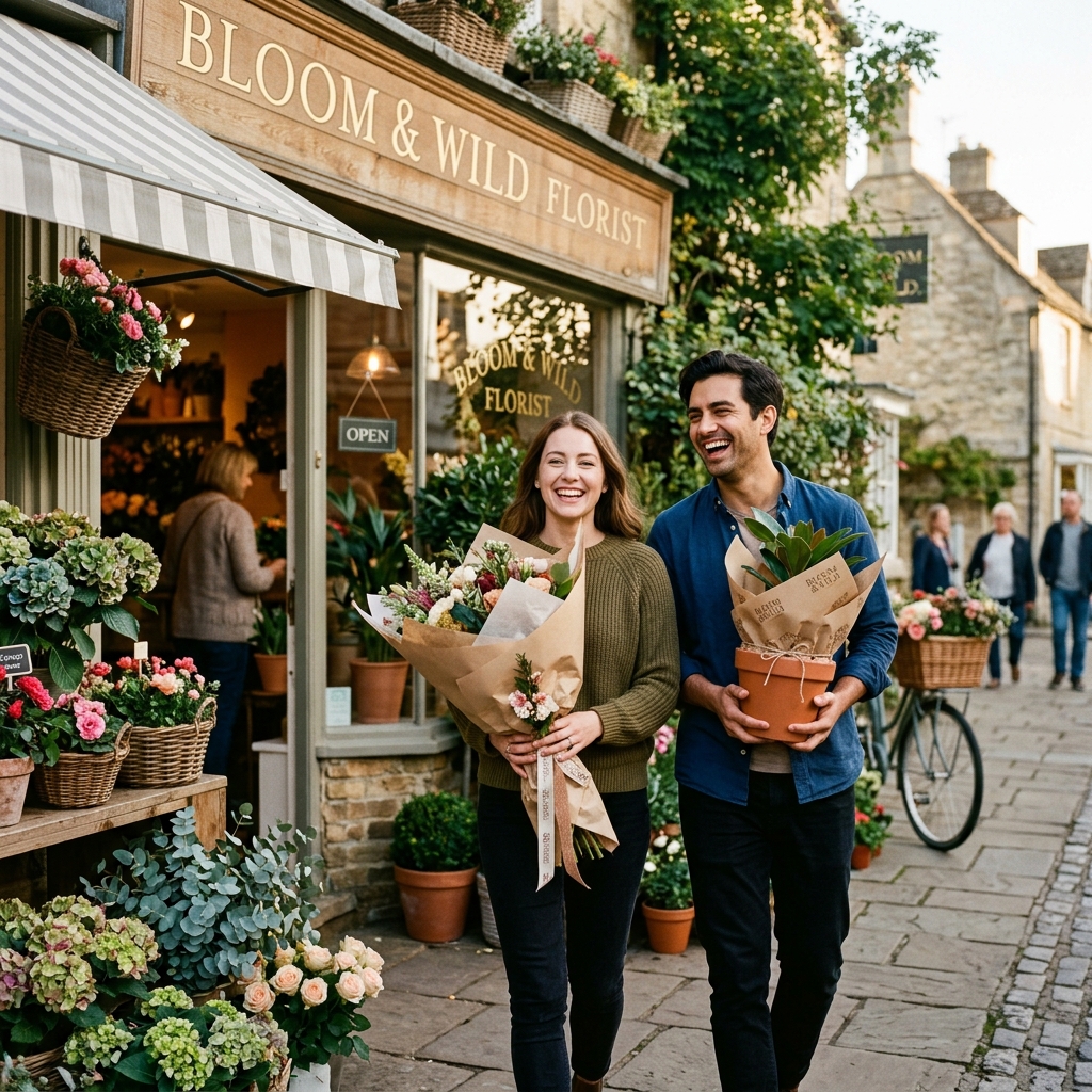 Happy Customers in Store